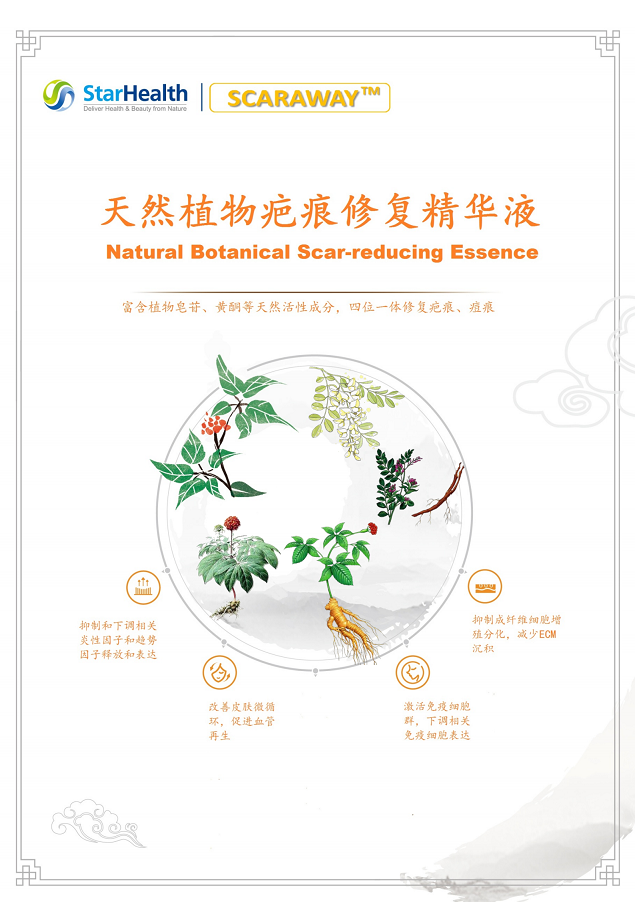     天然植物疤痕修复精华 - Natural Botanical Scar-reducing Essence